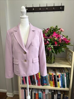 J. Crew Shrunken-fit Blazer in Lilac